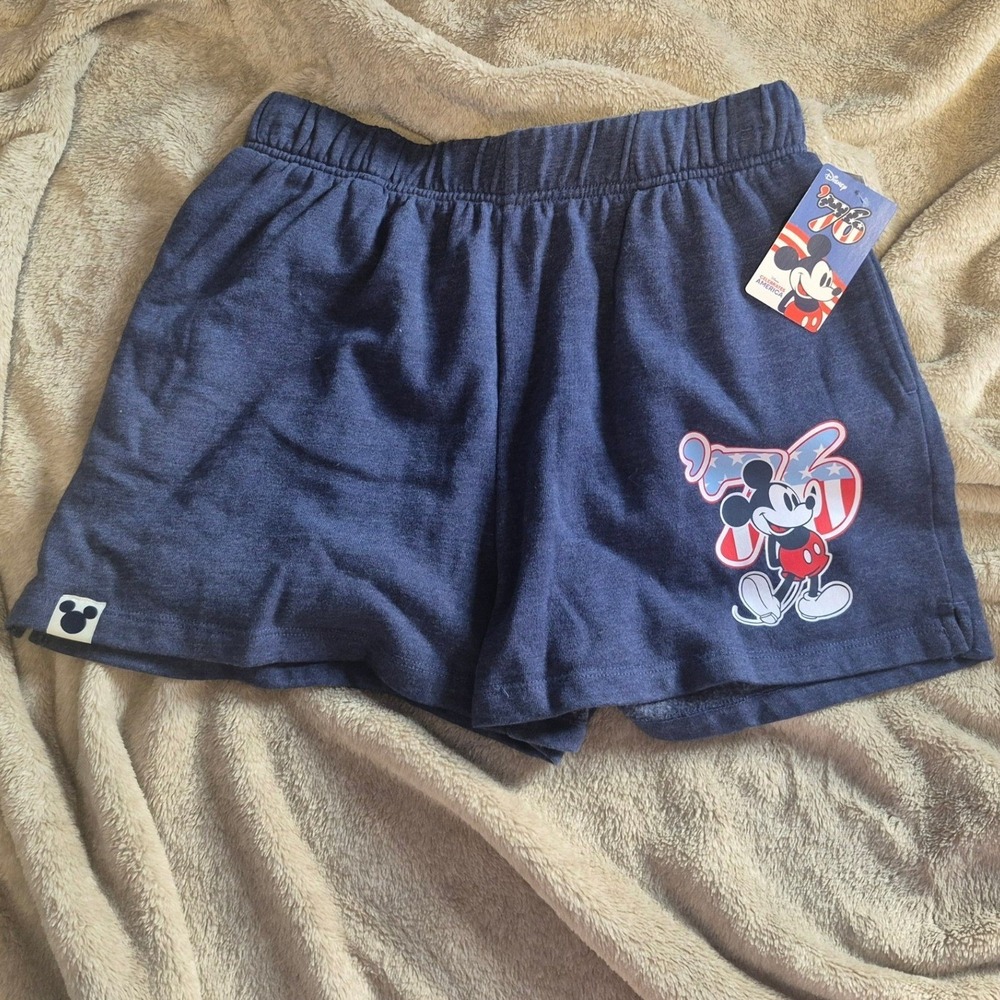 Disney Parks Navy Blue Fleece Jogger Sweatpants Women Medium 8-10 Loungewear